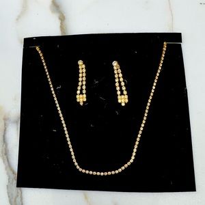 Delicate girls necklace/ earring set